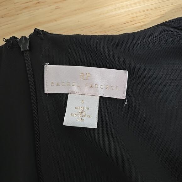 NWT Rachel Parcell Black Velvet Dress Size Small Ruched Bodycon Whimsygoth 90s - Picture 3 of 10